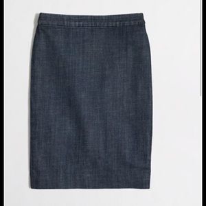 J.Crew Factory Denim Pencil Skirt